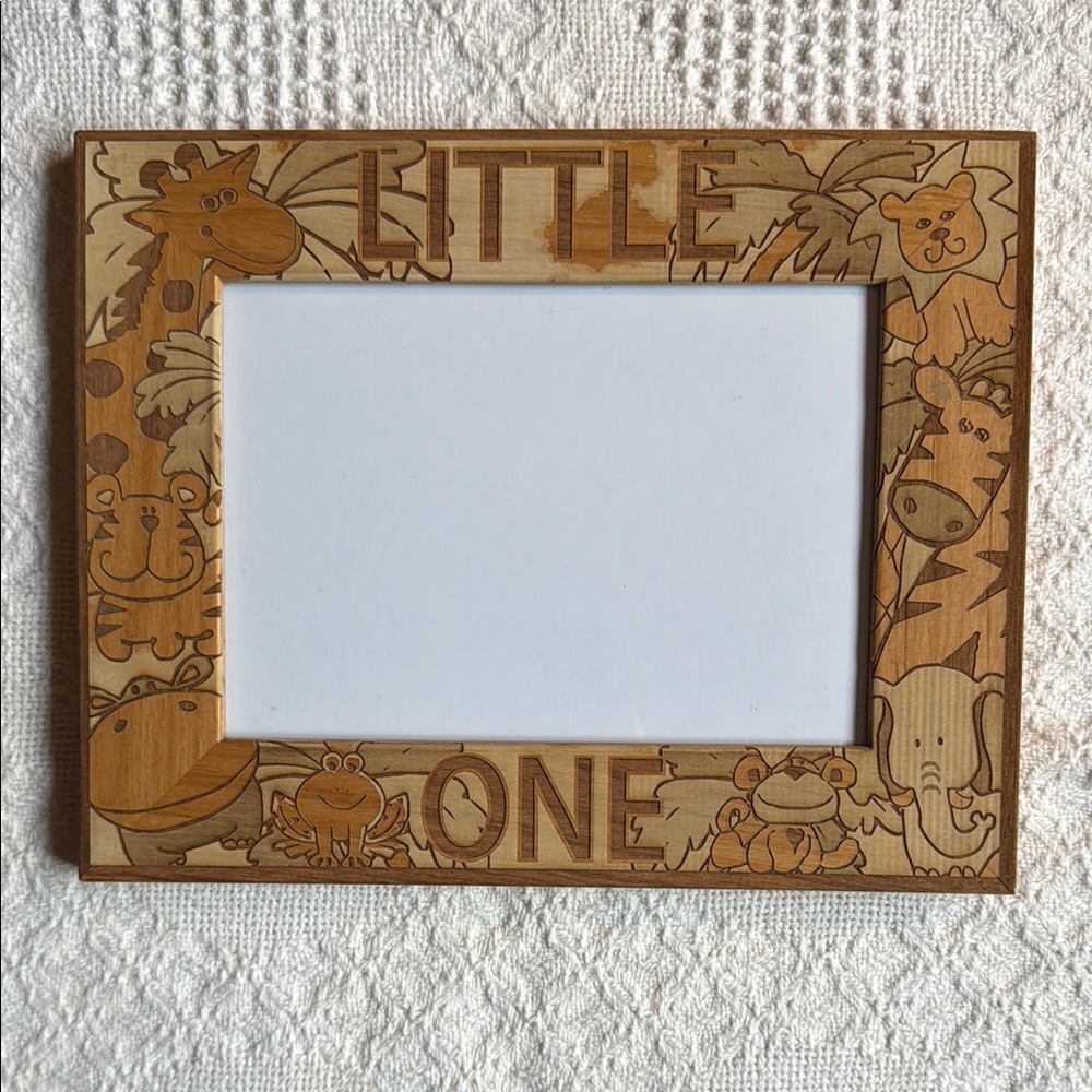 Wooden 'Little One' Animal Picture Frame